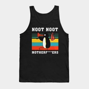 Pingu Noot Noot Motherfckers Anime Animation Adult Funny Joke Birthday Christmas Xmas Gift Men Tank Top